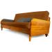 Sofá Cama Paris Sarja Madeira Nobre Natural - Caramelo