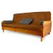 Sofá Cama Paris Sarja Madeira Nobre Natural - Caramelo