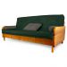 Sofá Cama Paris Sarja Madeira Nobre Natural - Verde Militar