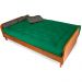 Sofá Cama Paris Sarja Verde Bandeira Madeira Maciça Alto Padrão