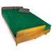 Sofá Cama Paris Sarja Verde Bandeira Madeira Maciça Alto Padrão