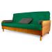 Sofá Cama Paris Sarja Verde Bandeira Madeira Maciça Alto Padrão