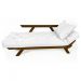Sofá Japão Futon Acquablock Madeira Cor Imbuia