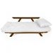 Sofá Japão Futon Acquablock Madeira Cor Imbuia