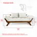 Sofá Japão Futon Acquablock Madeira Cor Imbuia