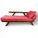 Sofá Japão Futon Goiaba Em Madeira Maciça Cor Imbuia