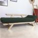 Sofá Japão Futon Verde Militar Em Madeira Maciça