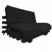 Sofa Cama Casal Futon Oriental Preto Com Madeira Cor Preta