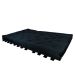 Sofa Cama Casal Futon Oriental Preto Com Madeira Cor Preta