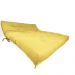 Sofa Cama Futon Oriental King Amarelo Acquablock Madeira Maciça Pinus Natural Sem Pintura
