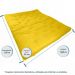 Sofa Cama Futon Oriental King Amarelo Madeira Maciça Pinus Natural Sem Pintura