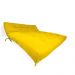 Sofa Cama Futon Oriental King Amarelo Madeira Maciça Pinus Natural Sem Pintura