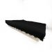 Sofa Cama Futon Oriental King Preto Madeira Maciça Pinus Natural Sem Pintura