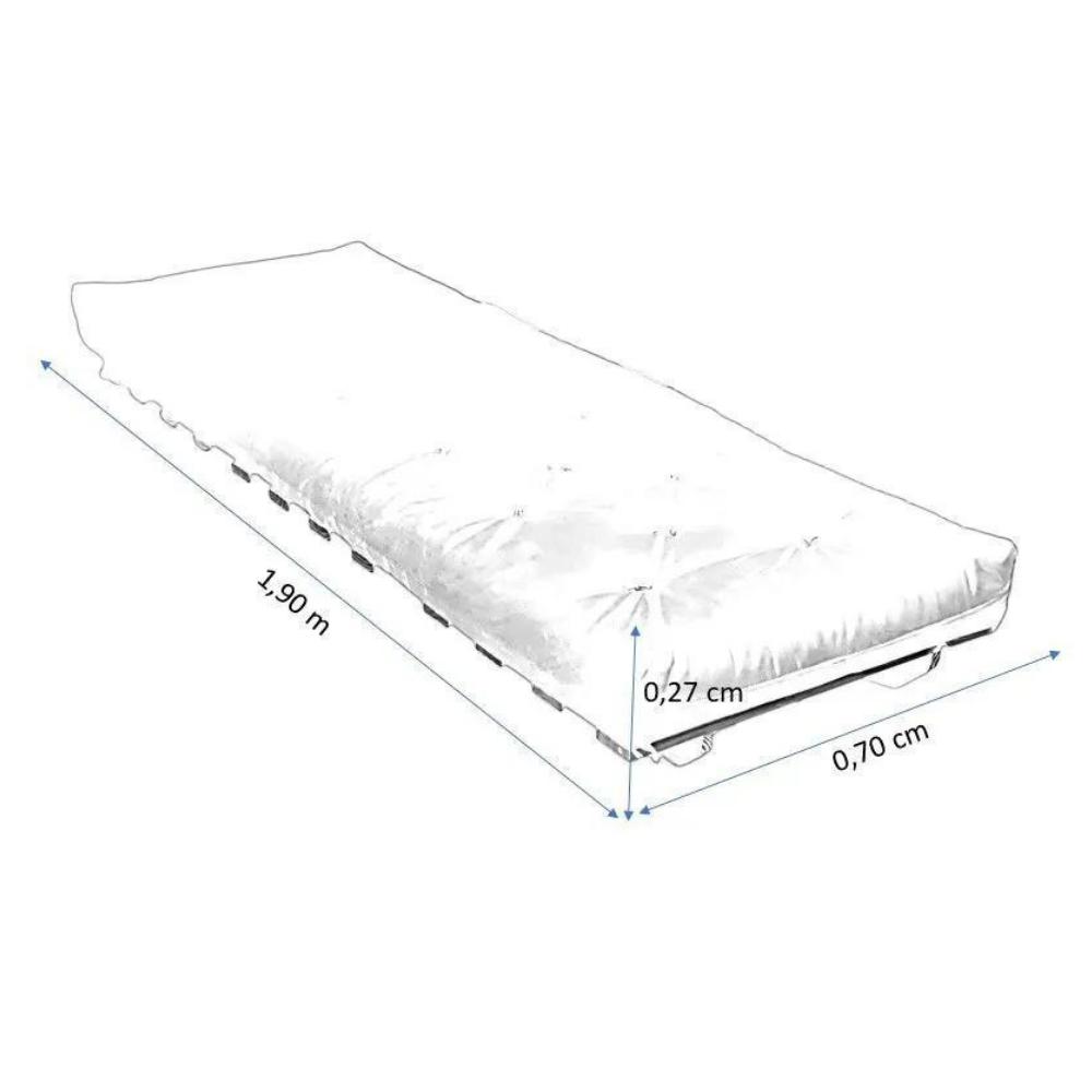 Sofa Cama Solteiro Futon Dobrável Amarelo