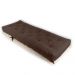 Sofa Cama Solteiro Futon Dobrável Marrom Acquablock