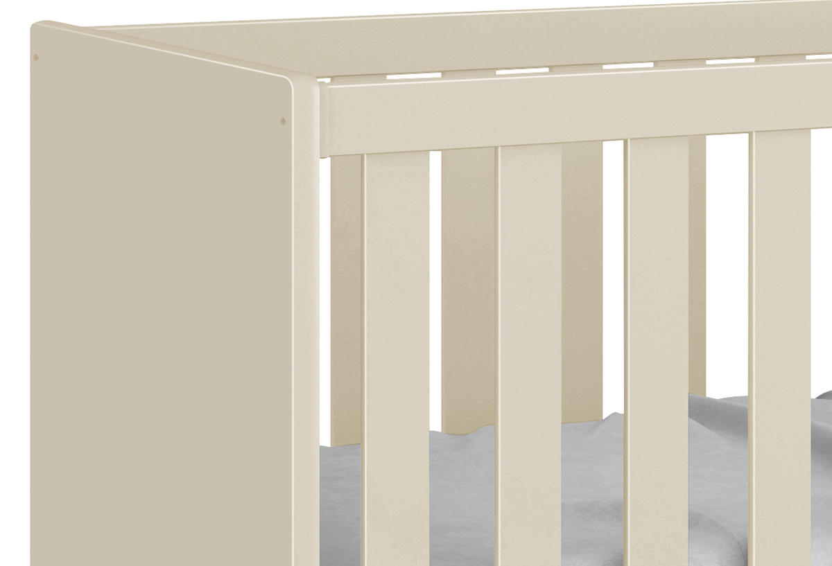 Berço Americano Classic New Areia Fosco com Natural - Reller