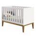 Berço Americano Classic New Branco Fosco com Madeira - MoveisAqui