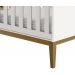Berço Americano Classic New Branco Fosco com Madeira - MoveisAqui