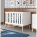 Berço Americano Classic New Branco Fosco com Natural - Reller