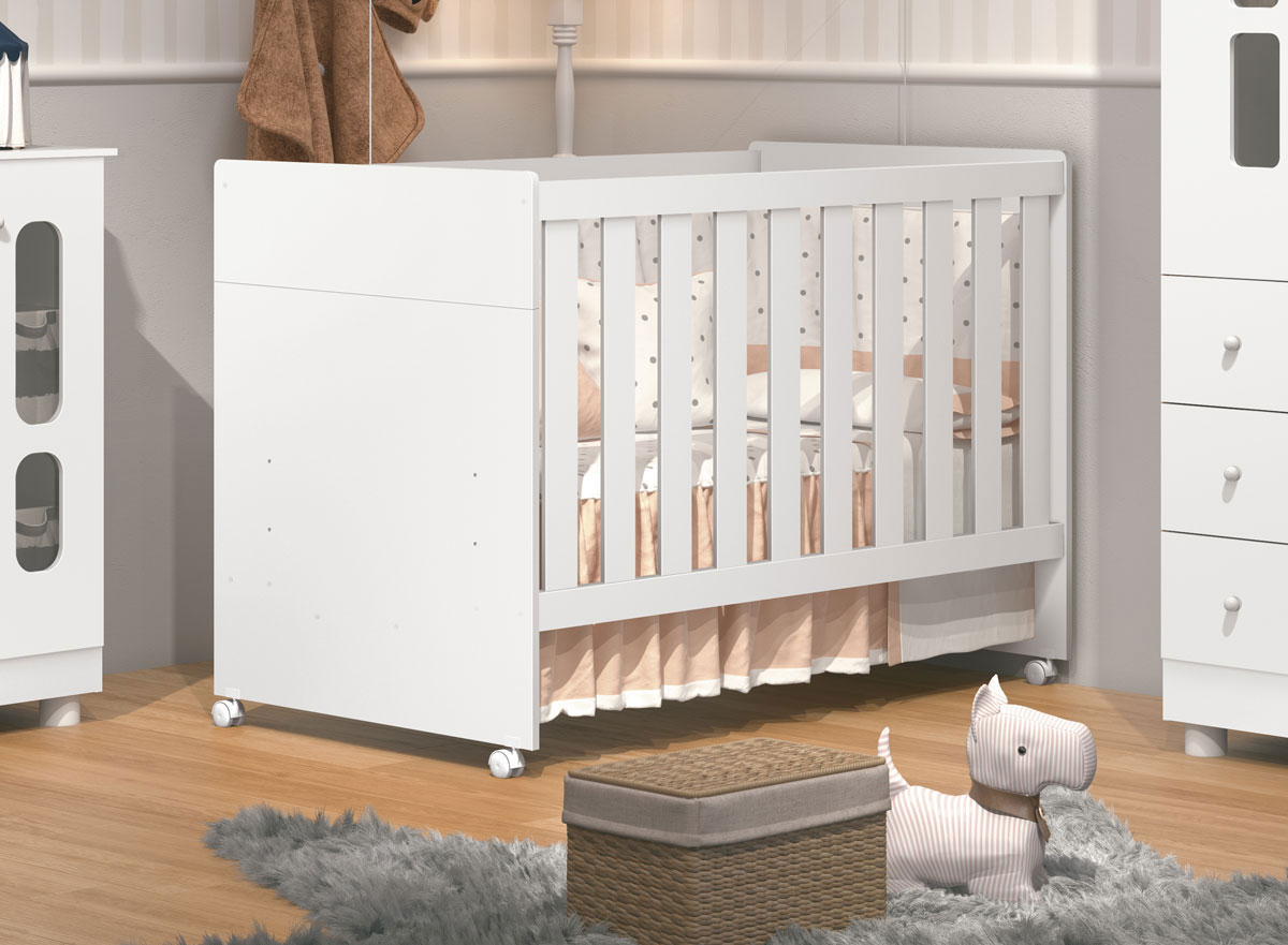 Berço Americano Katatau Branco Fosco - Reller