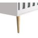 Berço Americano Théo New Branco Fosco com Natural - MoveisAqui