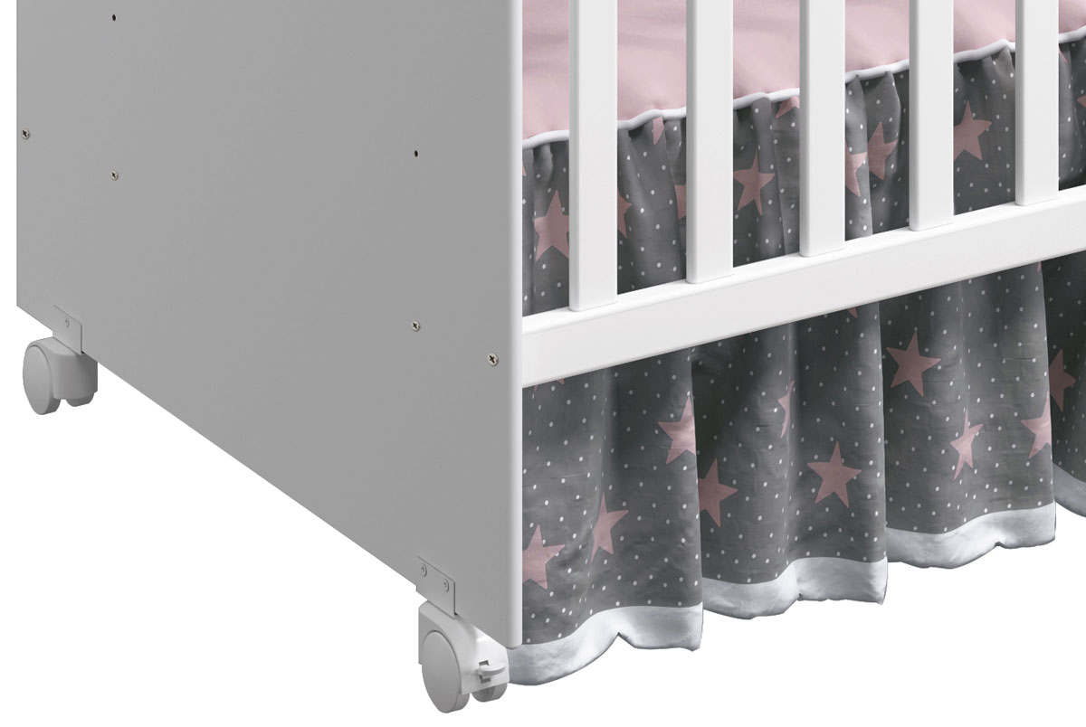Berço Americano Tico Branco Fosco - Reller