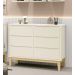 Cômoda 6 Gavetas Classic New Areia Fosco com Natural - Reller