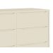 Cômoda 6 Gavetas Classic New Areia Fosco com Natural - Reller