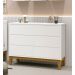 Cômoda 6 Gavetas Classic New Branco Fosco com Madeira - Reller
