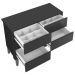 Cômoda 6 Gavetas Classic New Branco Fosco com Madeira - Reller