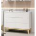 Cômoda 6 Gavetas Classic New Branco Fosco com Natural - Reller