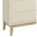 Cômoda Gaveteiro Classic New Areia Fosco com Natural - Reller