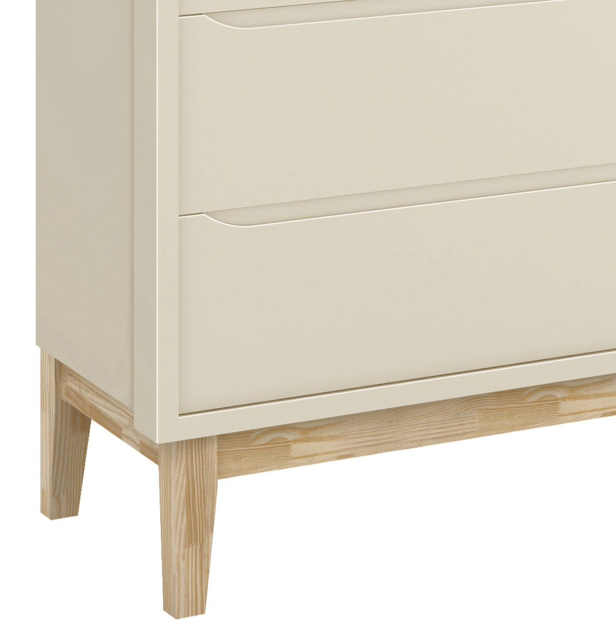 Cômoda Gaveteiro Classic New Areia Fosco com Natural - Reller