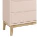 Cômoda Gaveteiro Classic New Rosa Fosco com Natural - Reller