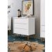 Cômoda Gaveteiro Théo New Branco Fosco com Madeira - Reller