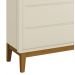 Cômoda Sapateira Classic New Areia Fosco com Madeira - Reller