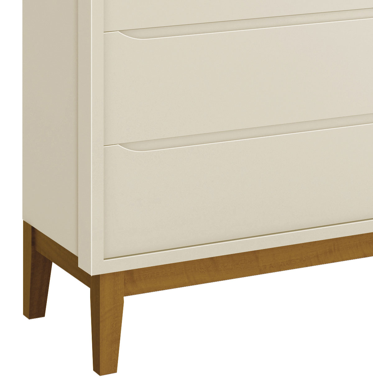 Cômoda Sapateira Classic New Areia Fosco com Madeira - Reller