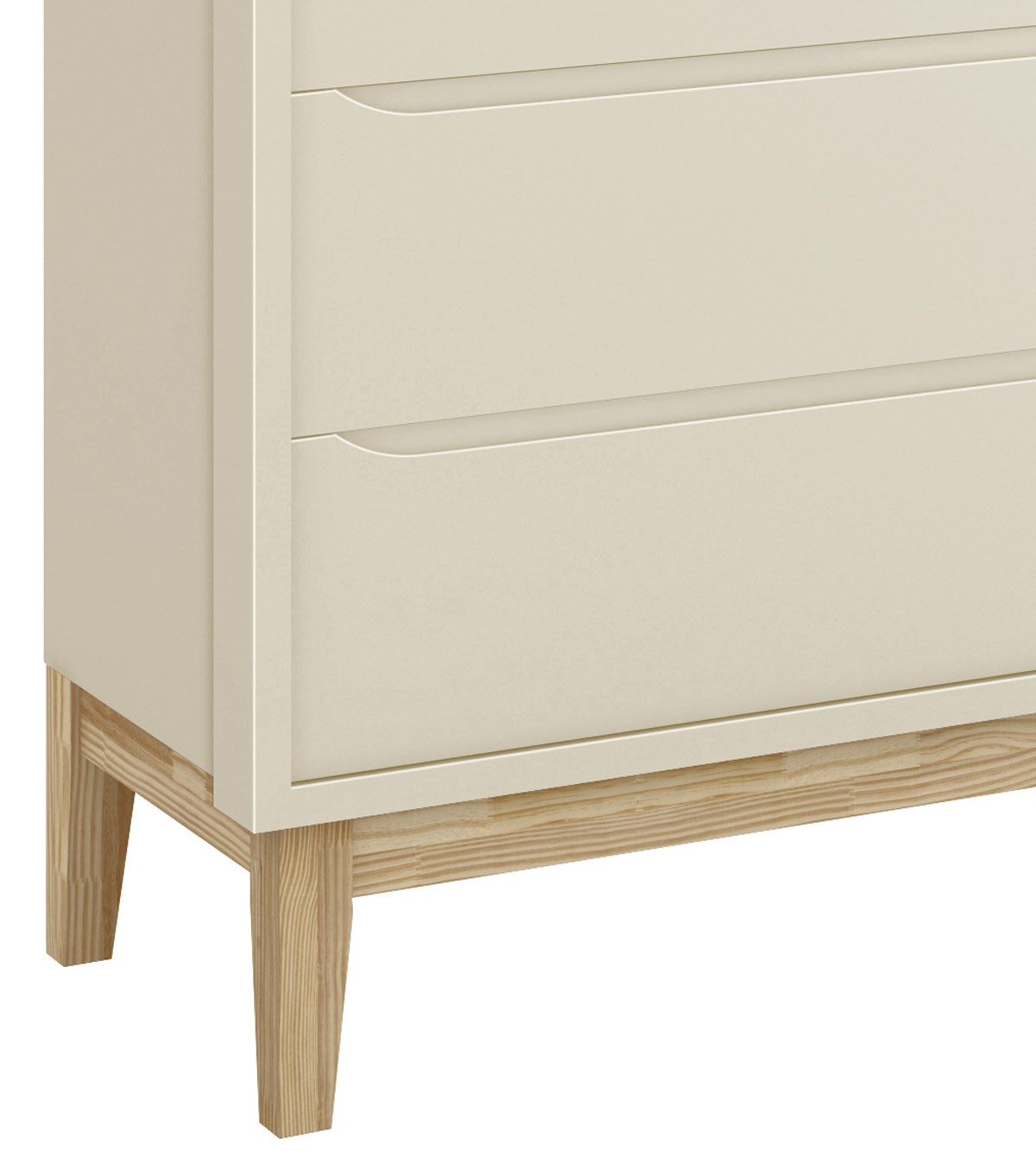 Cômoda Sapateira Classic New Areia Fosco com Natural - Reller