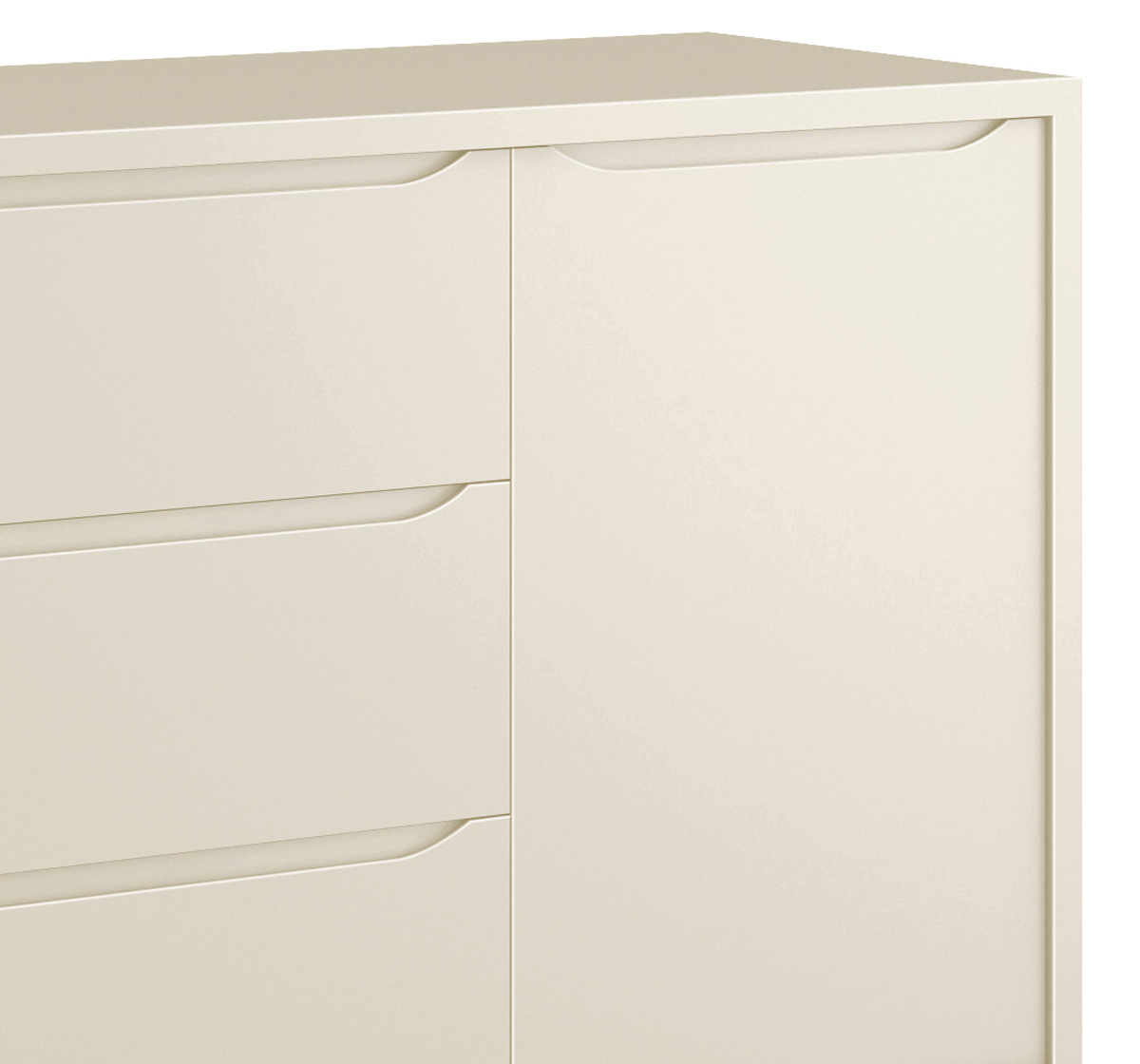Cômoda Sapateira Classic New Areia Fosco com Natural - Reller