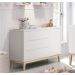 Cômoda Sapateira Classic New Branco Fosco com Natural - Reller