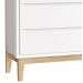 Cômoda Sapateira Classic New Branco Fosco com Natural - Reller