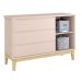 Cômoda Sapateira Classic New Rosa Fosco com Natural - Reller