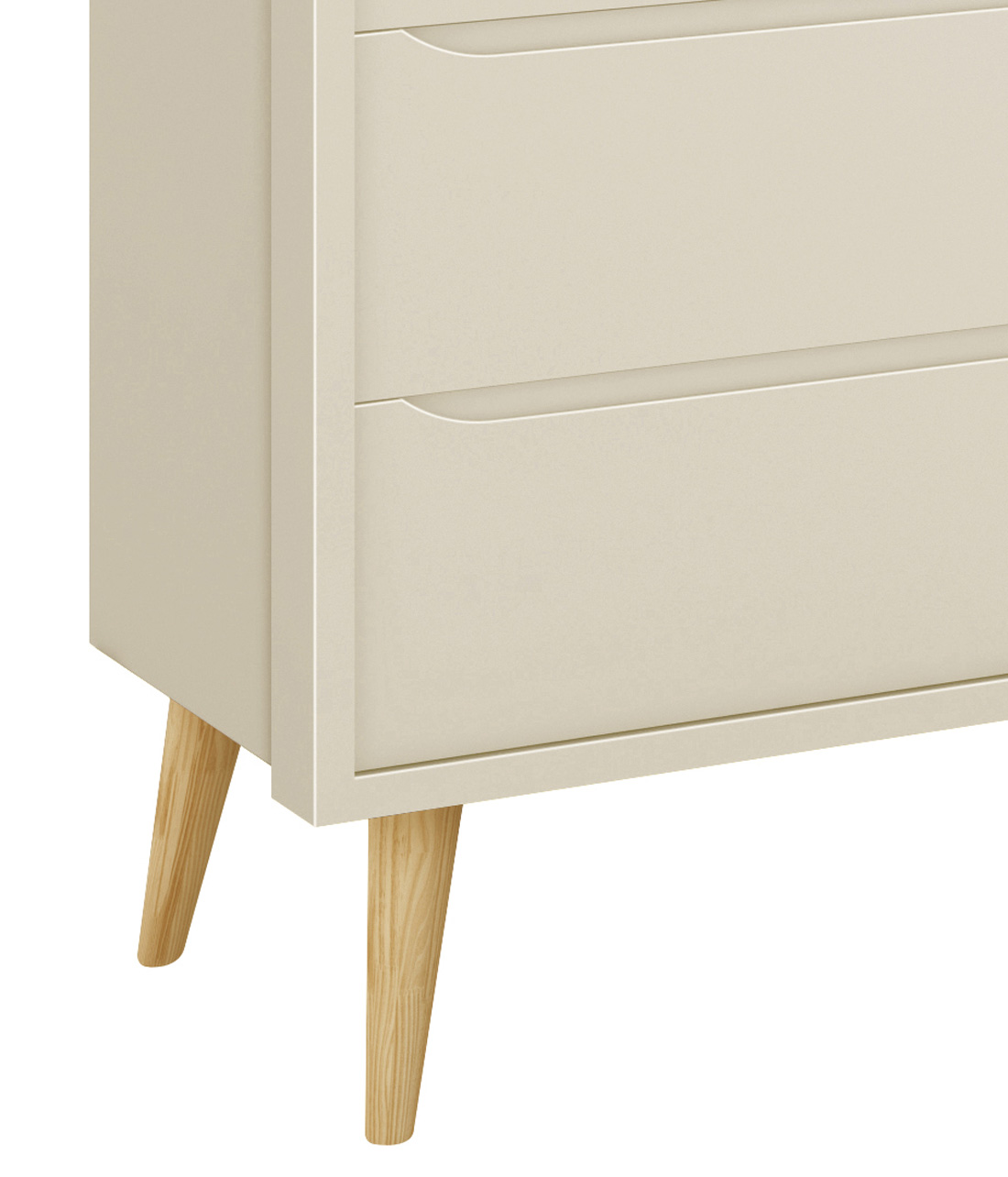 Cômoda Sapateira Théo New Areia Fosco com Natural - MoveisAqui