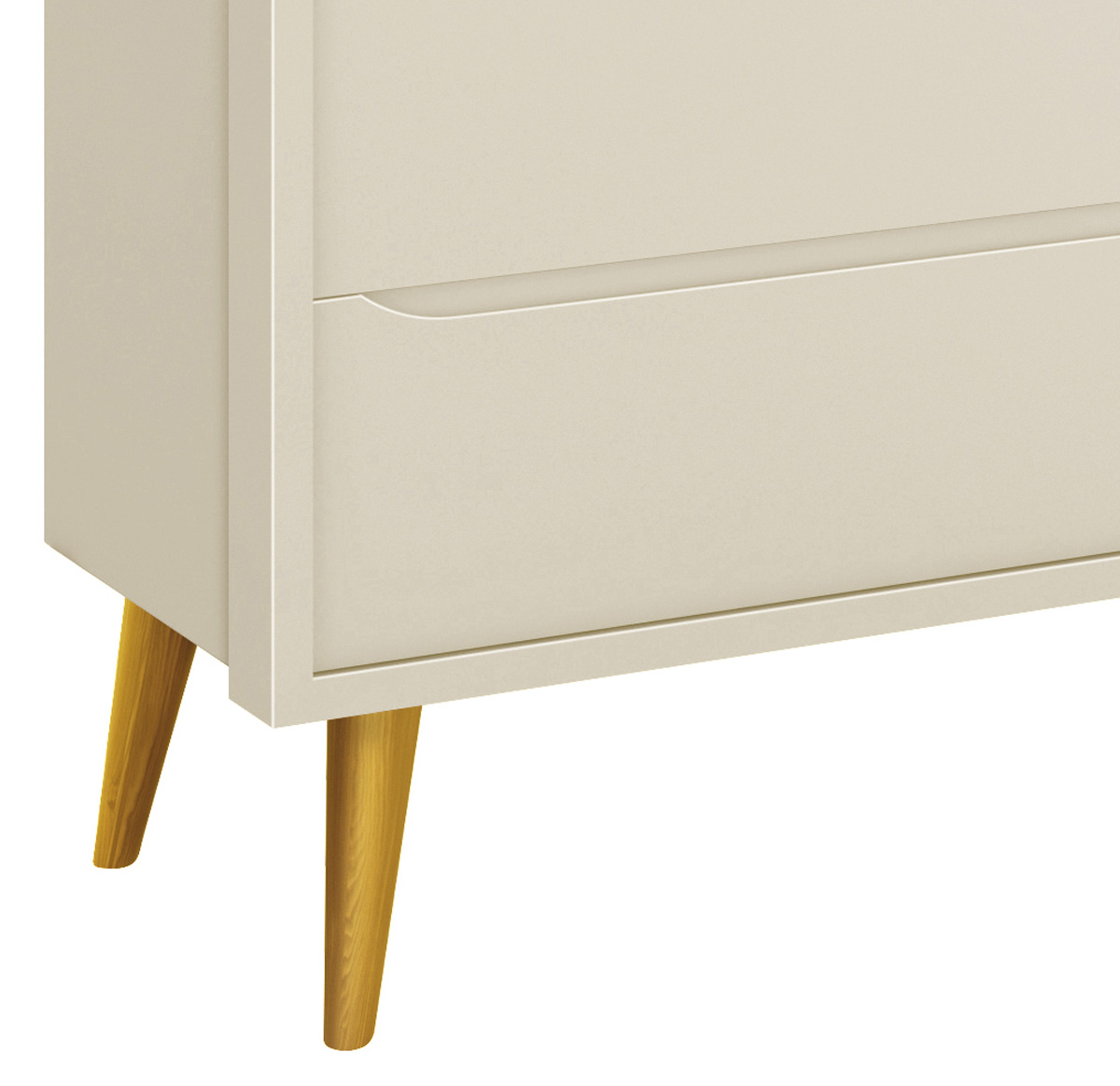 Cômoda Sapateira Théo New Areia Fosco com Natural - Reller