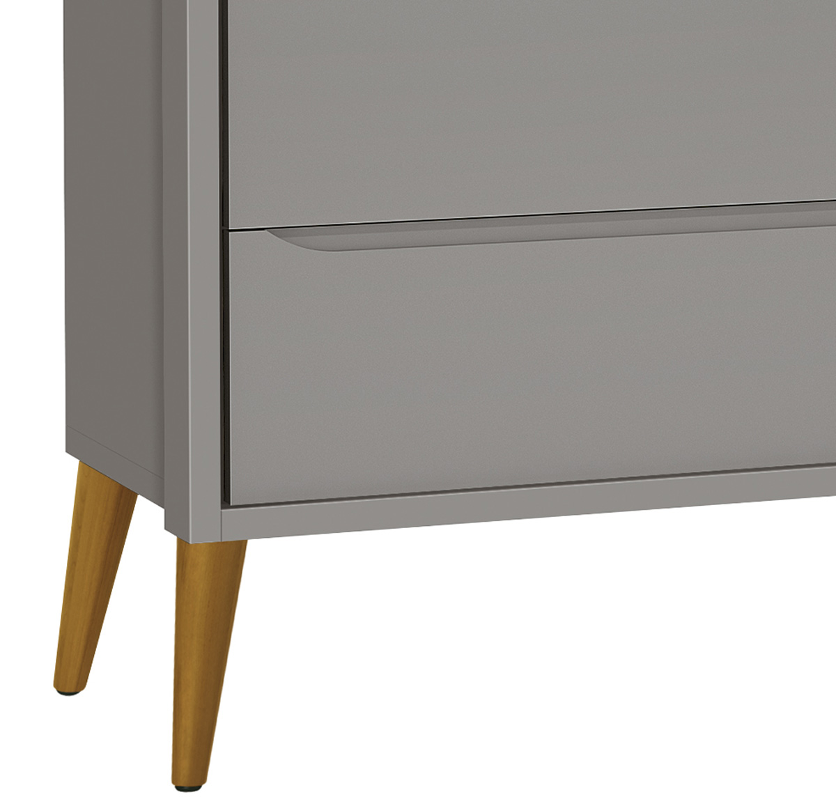 Cômoda Sapateira Théo New Cinza Fosco com Natural - Reller