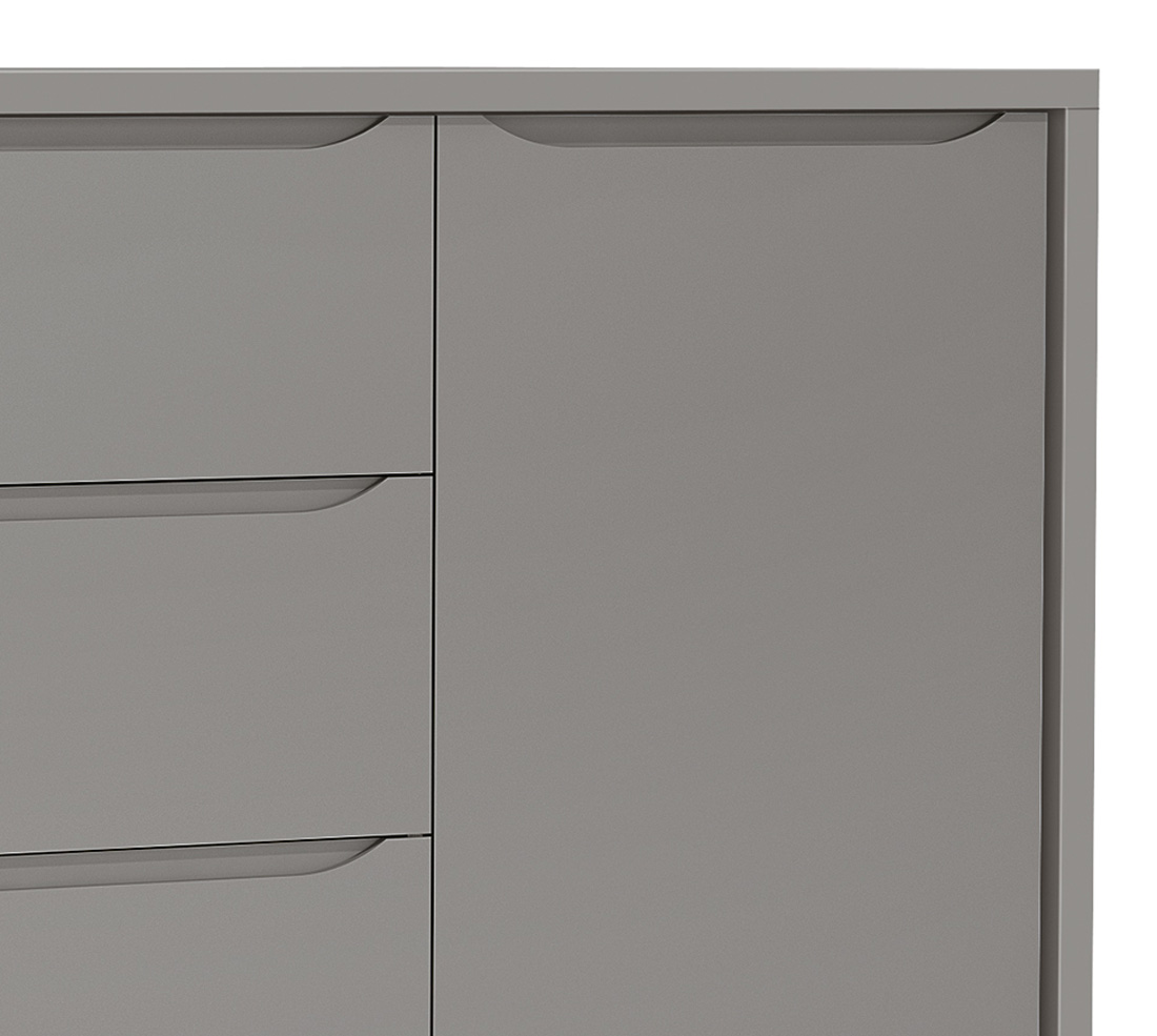 Cômoda Sapateira Théo New Cinza Fosco com Natural - Reller