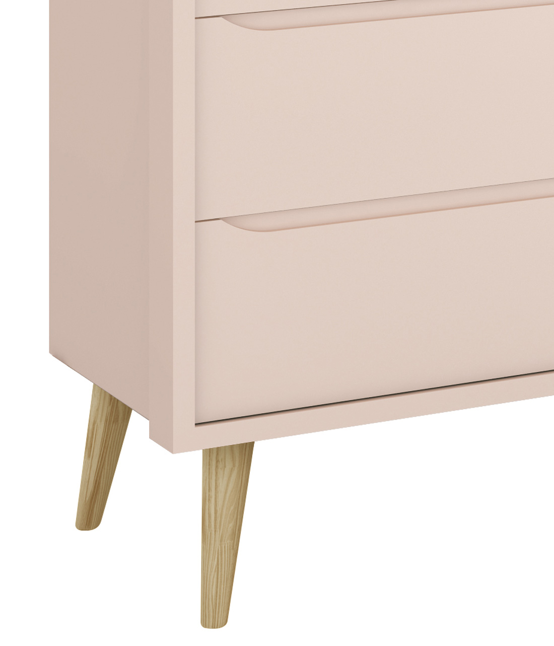Cômoda Sapateira Théo New Rosa Fosco com Natural - MoveisAqui