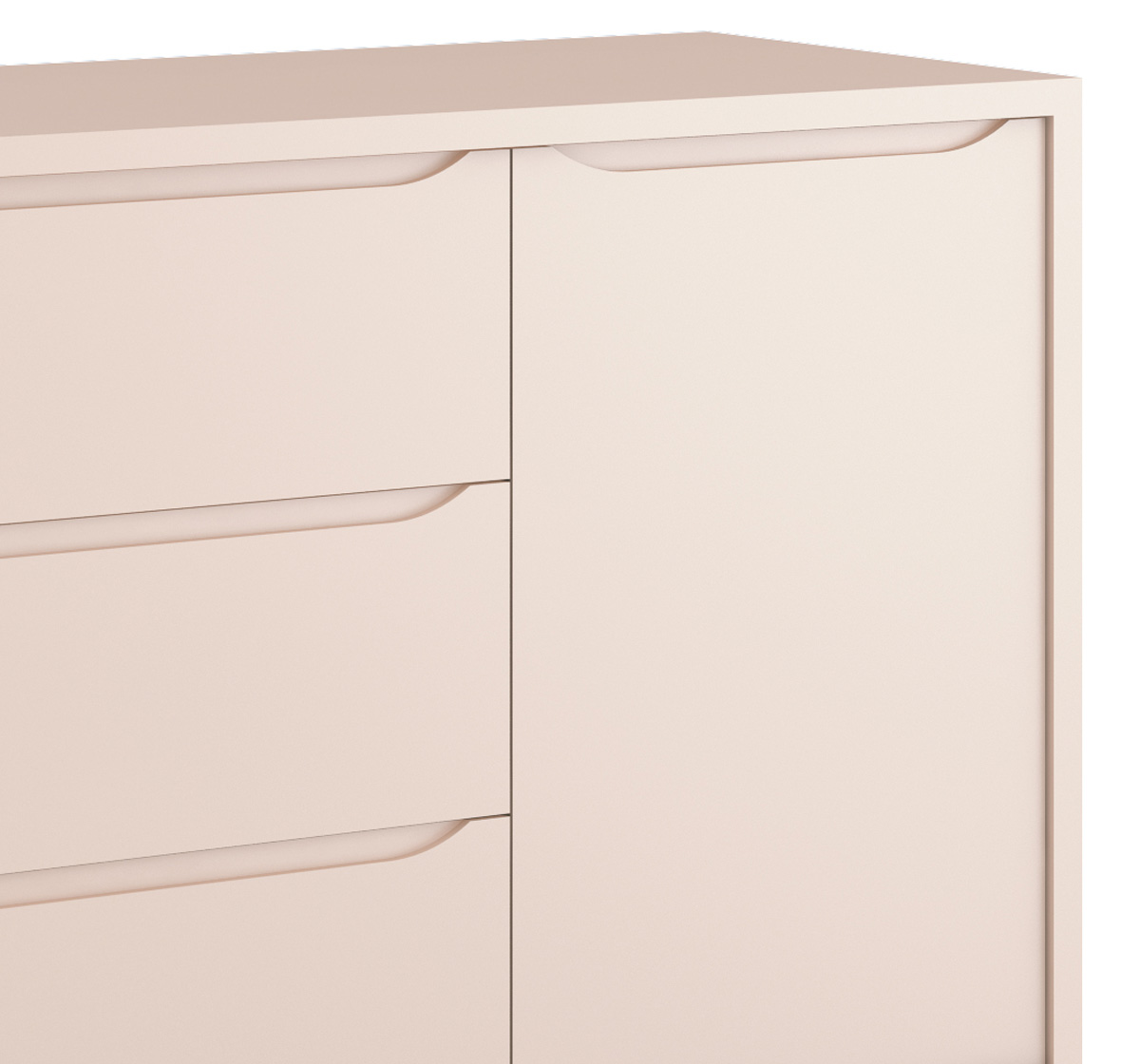 Cômoda Sapateira Théo New Rosa Fosco com Natural - MoveisAqui