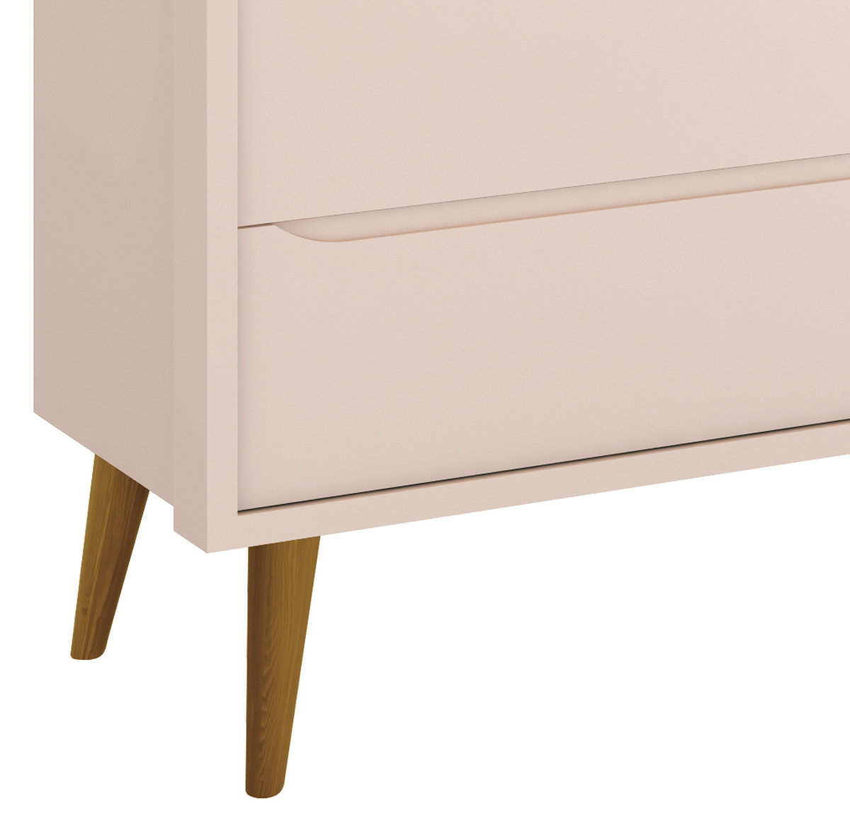 Cômoda Sapateira Théo New Rosa Fosco com Natural - Reller