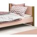 Cama Babá Solteiro com Auxiliar Simba Rosa Fosco com Madeira - MoveisAqui